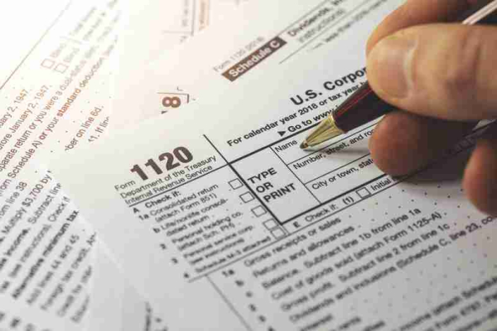 Filing corporation income tax return form 1120