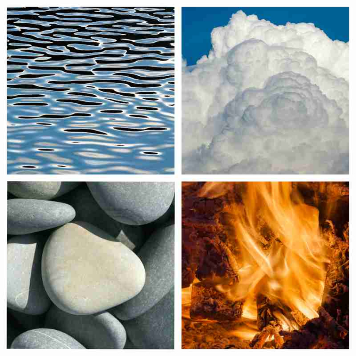 Four Elements Earth Water Fire Air